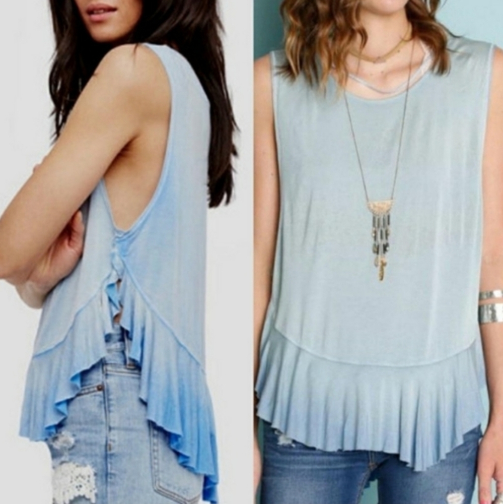 We The Free Ruffle Sleeveless Uptown Tank